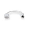 ADATTATORE LIGHTNING NEDIS CCGB39950WT01 APPLE LIGHTNING 8 PIN MASCHIO- JACK FEMMINA DA 3,5 mm, LUNGHEZZA 0,10 m 